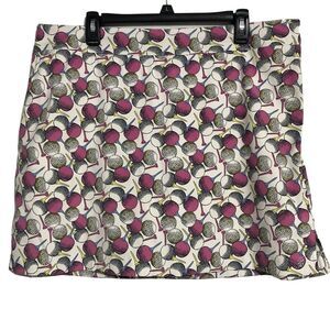 Izod Golf Skort Skirt Size 14 Pockets Stretch White Pink Blue Balls Tees print‎